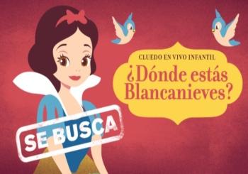 Cluedo en vivo infantil ¿Dónde estás Blancanieves? en Madrid