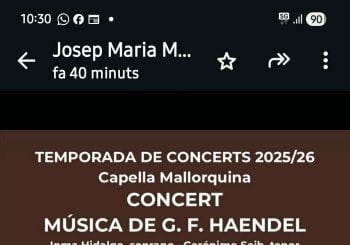 CAPELLA MALLORQUINA I MÚSICA DE G. F. HAENDEL Balears, Illes