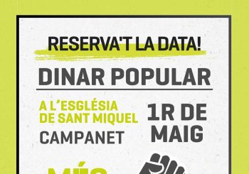 MÉS - Dinar 1r de maig 2026 Balears, Illes