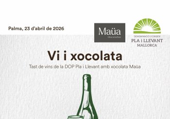 Maridatge de vins amb xocolata Maüa II Balears, Illes