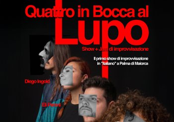 Quattro in Bocca al Lupo. Show di improvvisazione in italiano + Jam Balears, Illes
