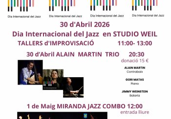 1 de Maig 2026 Dia Internacional del Jazz STUDIO WEIL Balears, Illes