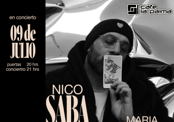 Nico Saba y Maria Laín en Café La Palma a Madrid