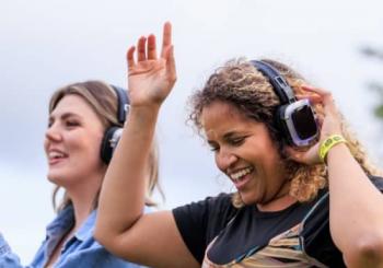 Silent Disco in Nature at Wakehurst, Sussex Brighton
