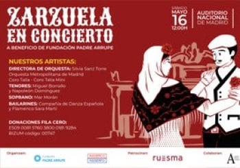 Zarzuela en Concierto 2026 a beneficio de la Fundación Padre Arrupe Madrid