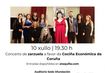 Concierto de zarzuela a beneficio de La Cocina Económica de A Coruña. Asociación Lírica Encantados