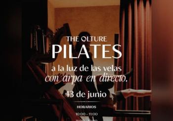 Pilates a la luz de las velas con arpa en directo Madrid
