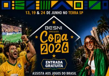 Besni Apresenta: Copa 2026 - Jogos do Brasil no Terra SP a São Paulo