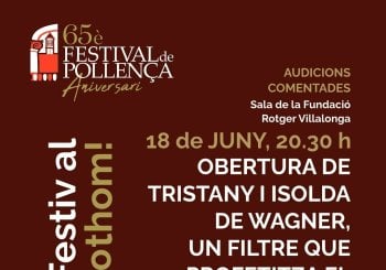 FESTIVAL PER A TOTHOM!: OBERTURA DE TRISTANY I ISOLDA DE WAGNER, UN FILTRE QUE PROFETITZA EL FUTUR MUSICAL Balears, Illes