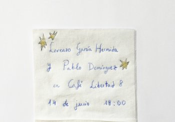 Lorenzo García Hermida y Pablo Domínguez en Café Libertad 8 en Madrid