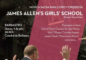 Concierto Gratuito JAMES ALLEN'S GIRL'S SCHOOL Barbastro Huesca