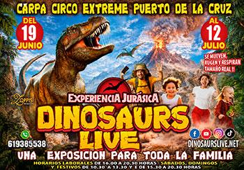 Dinosaurios Live en Puerto de la Cruz - Tenerife