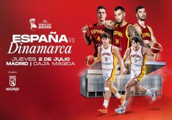 España vs Dinamarca Baloncesto Masculino  en Madrid