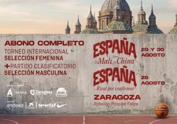 Entrada Combinada Torneo internacional - Selecciones femenina y masculina de baloncesto en Zaragoza