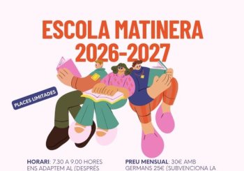 ESCOLA MATINERA 2026-2027 en Valencia