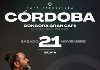 Rafa Taleguilla en Góngora Gran Café 21 de Noviembre 2026 en Córdoba