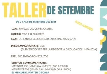 TALLER DE SETEMBRE 2026 Valencia