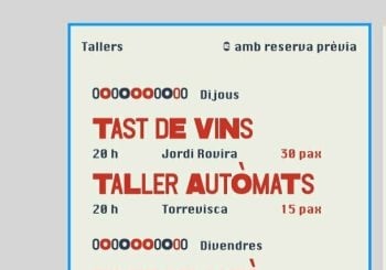 Tallers Festival Pròleg 2026 en Tarragona