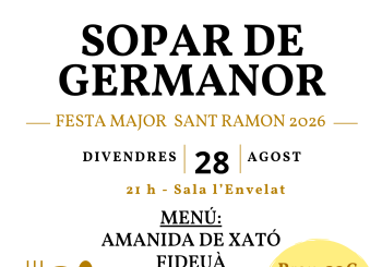 Sopar de Germanor Sant Ramon (28/8) Lleida