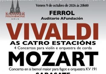 Concierto música clásica Orquesta de Cámara de Colonia en Ferrol