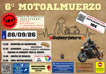 6º MOTOALMUERZO VALDERIDERS Madrid