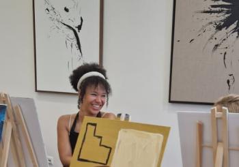 Sip & Paint / Malparty in München: Mal Dein eigenes Kunstwerk in einer echten Galerie