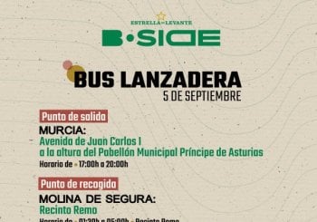 BUS LANZADERA MURCIA B-SIDE 2026 - SÁBADO 5 DE SEPTIEMBRE (VIAJE DE IDA Y VUELTA)
