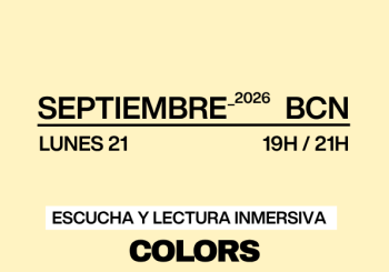 COLORS: escucha y lectura inmersiva · AUDE en Barcelona