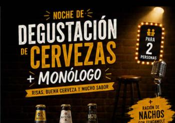 Degustación de cervezas + monólogo en Madrid