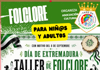 Taller gratuito de folclore extremeño en Cáceres