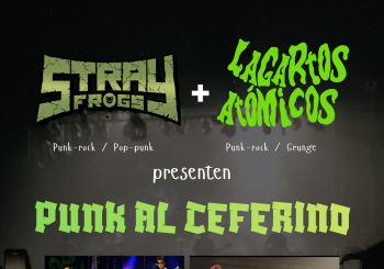 Punk en el Ceferino (Stray Frogs + Lagartos Atómicos) en Barcelona