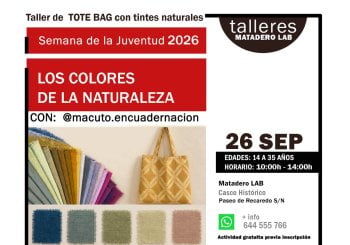 Taller de Tote Bag con tintes naturales a Toledo