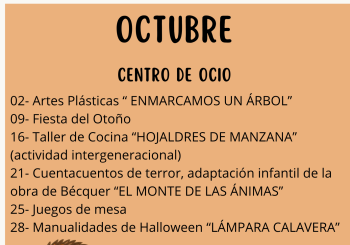 CENTRO DE OCIO MES DE OCTUBRE Valladolid