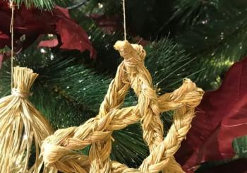 Taller adornos de Navidad de Esparto en Madrid