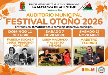 Abono Festival de Otoño 2026 en La Matanza - Tenerife